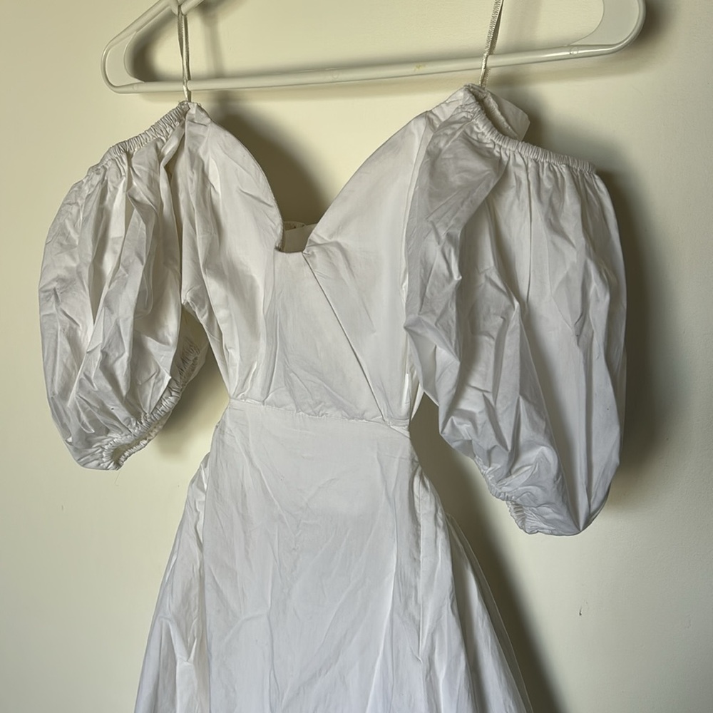 BARDOT MAKAELA MIDI DRESS US 2 XS white - Picture 3 of 14